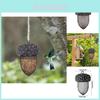 Modern Minimalist Hummingbird Acorn Bird Feeder Resin Craft Garden Decor Item