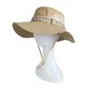 Summer Men Bucket Klobouk Venkovní UV ochrana Široký okraj Panama Safari Myslivost Turistický klobouk Síťovina Rybářský klobouk Pláž Kšiltovka na opalování