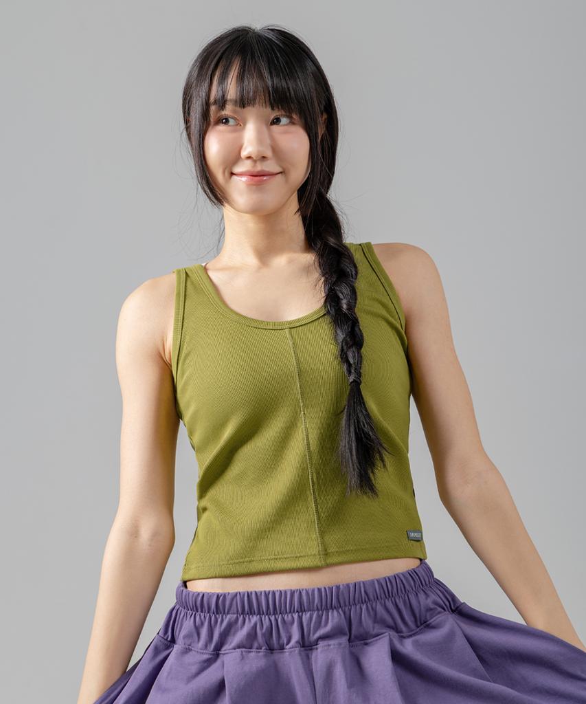 MOREOUT Women'S Yoga Daily Rib Two-Way Sleeveless 4Tt6470