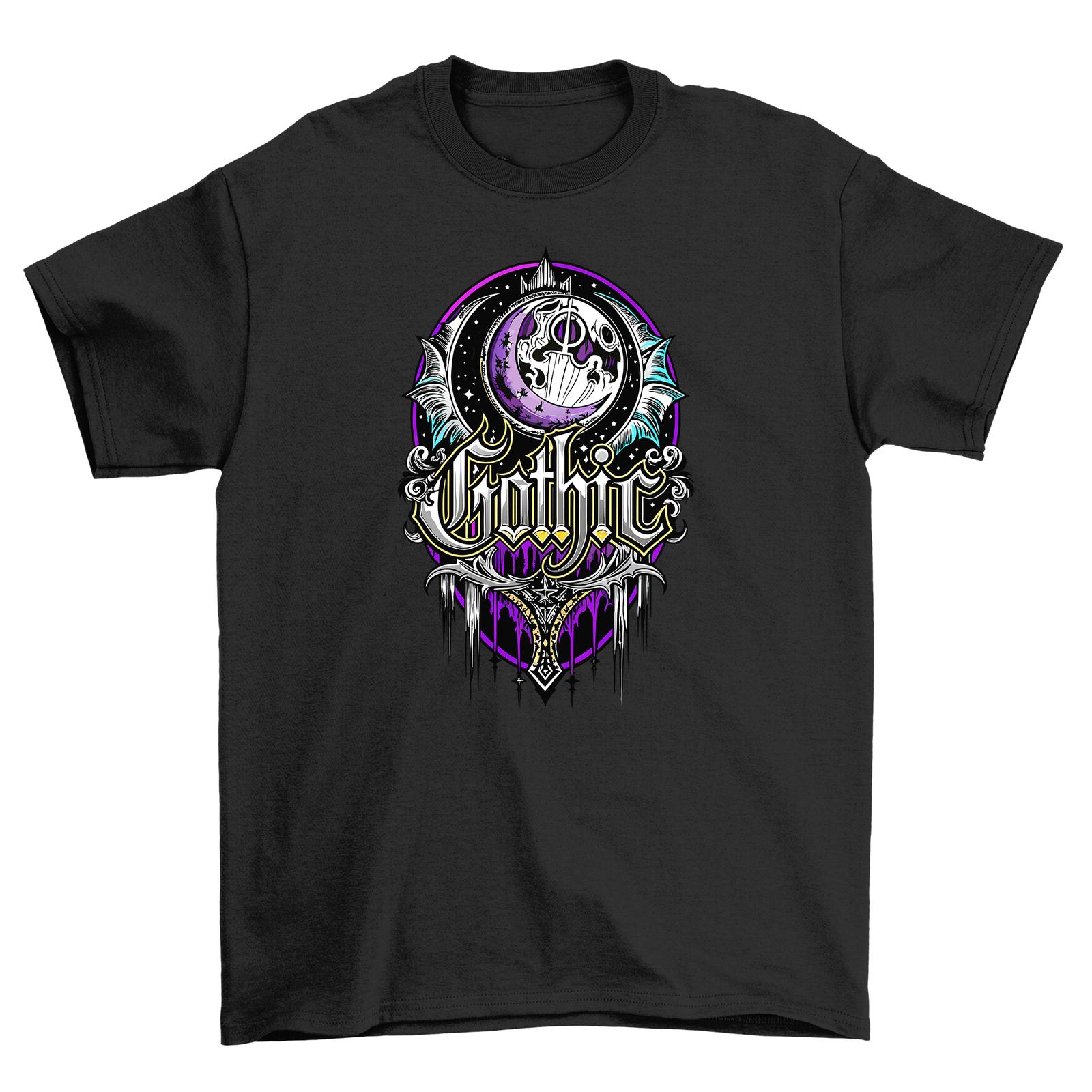 

Gothic_39 Лунное Безумие - Забавная Готическая Футболка Мужская Женская Топ для Сов! Тайна и Му 3XL