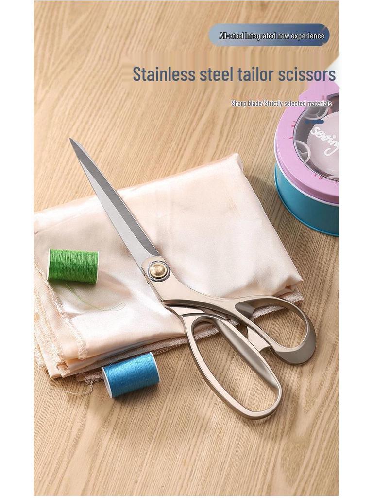 Professional Stainless Steel Alloy Scissors for Fabric, Leather, and Paper Cutting