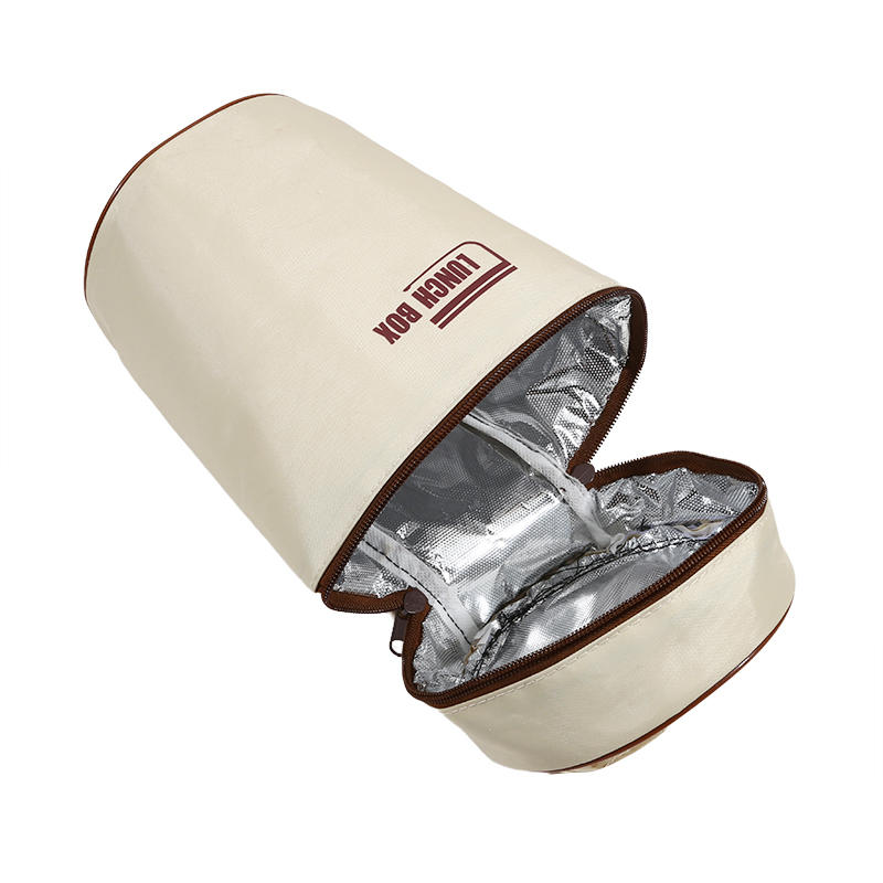 Lunch Box Set Portable Keep Warm Container With Insulated Bag Stackable Bento Bag Round Lunch Box Container