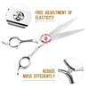 7.5-Inch Curved Magic Tooth Scissors, Pet Trimming Scissors, Thin Scissors, Professional-Grade Pet Division Special