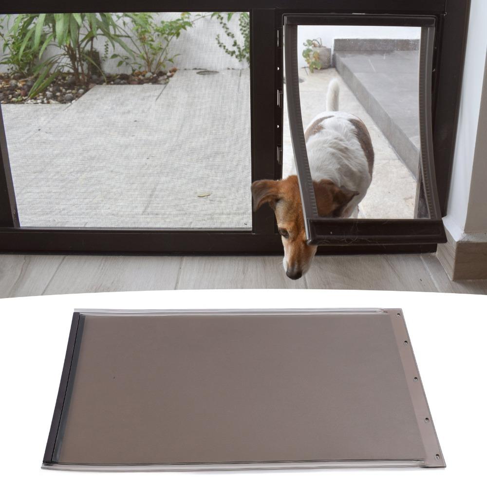 

Shatterproof TPU Pet Door Flap TPU Made Dog Entry Door Panel Pet Free Access M