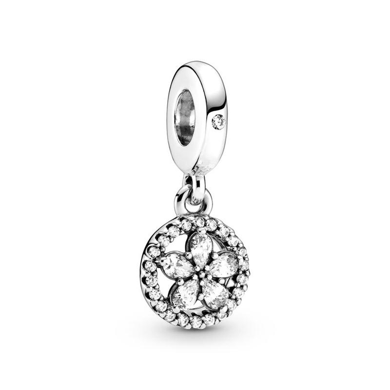 New Sparking Heart Clip Star Charm Beads Dangle Snake Fit Bracelet Necklace Beads For Diy Jewelry Women Gift