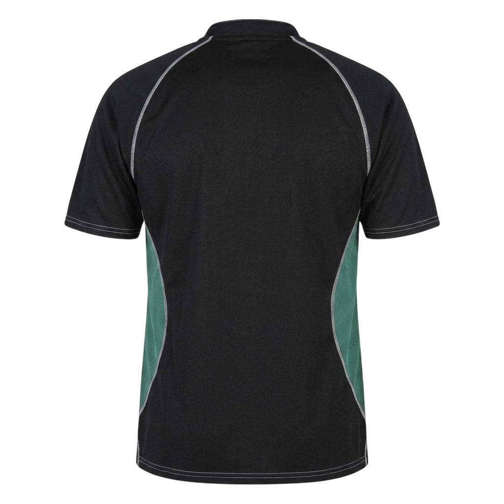 Gilbert Mens Contrast Panel Regular Raglan Rugby Shirt