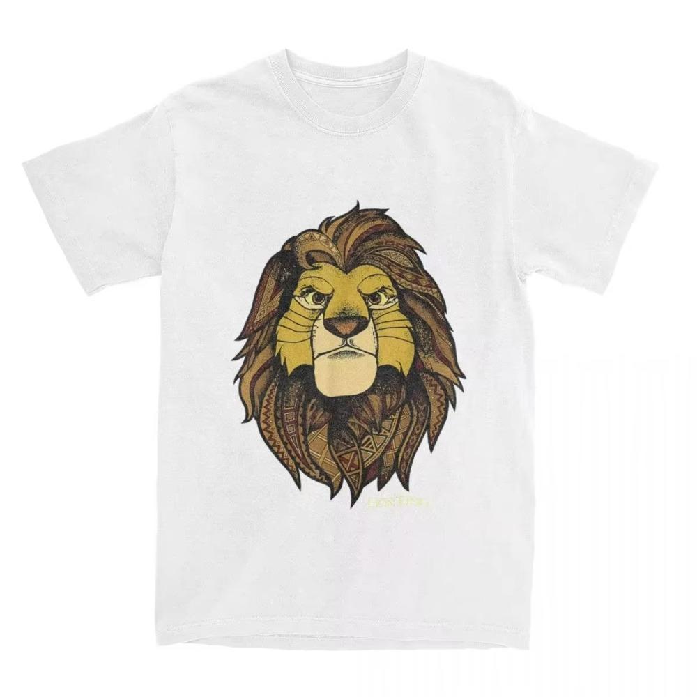 

Men Women s T Shirt Hakuna The Lion King Matata Solid Blocks Vintage Tees Short Sleeve T-Shirt Cotton Pure Cotton Original Tops XXXXXL белый