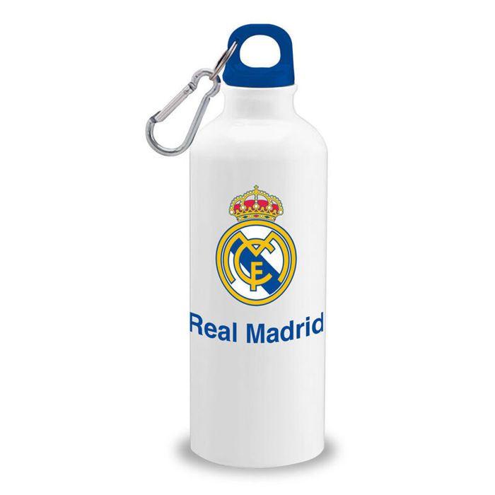 Water Bottle - KIDS LICENSING - Real Madrid - Aluminium - Unisex - White/Blue