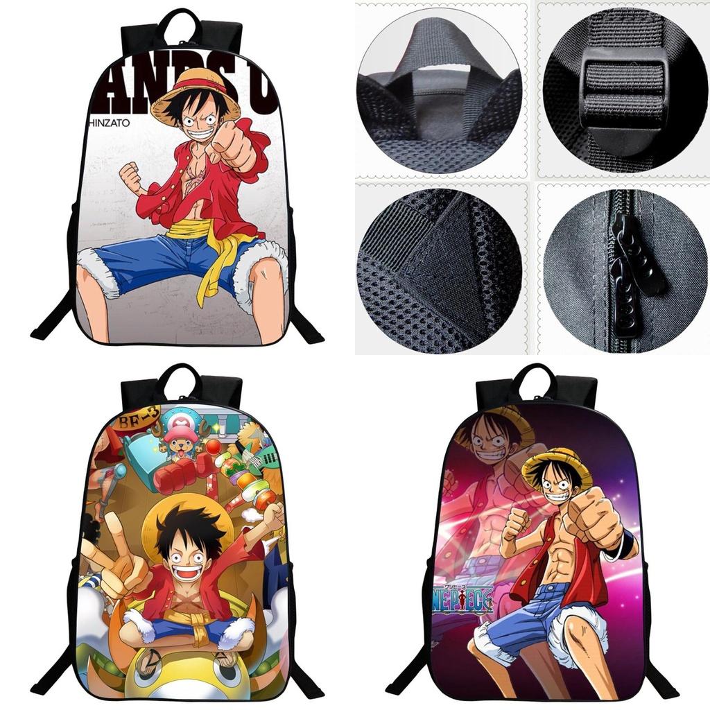 Stylish Anime One Piece Monkey D. Luffy Backpack With Adjustable Shoulder Straps