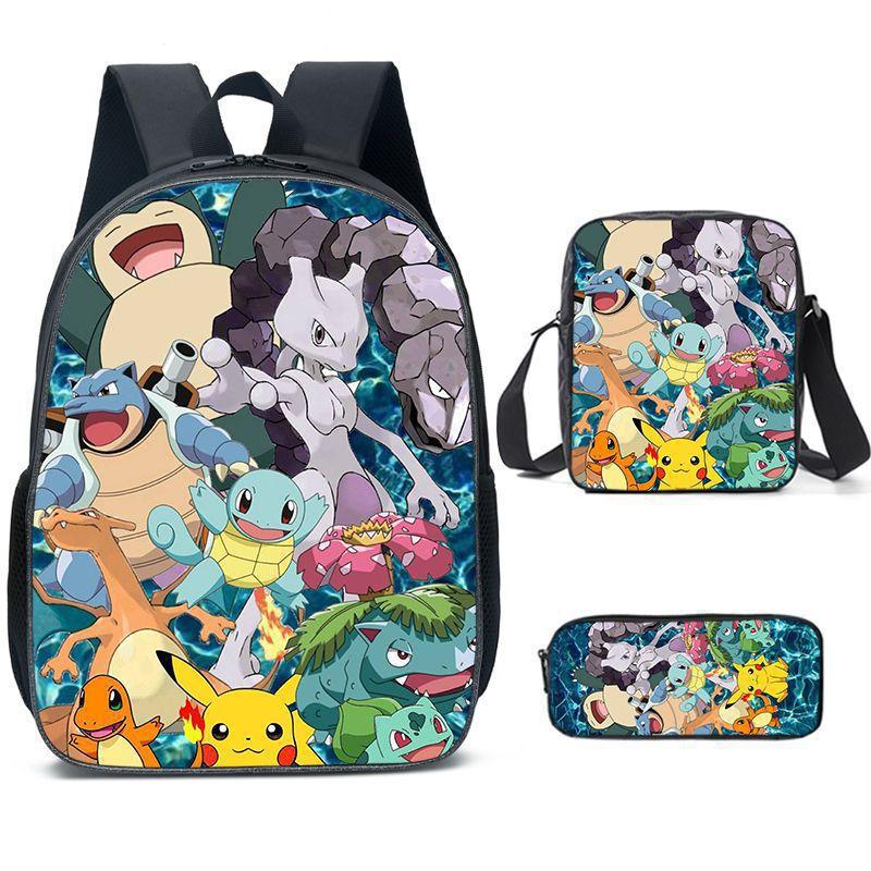 Primary And Secondary School Students Schoolbag Cartoon Backpack Breathable And Wear-Resistant Children'S Backpack Satchel Pencil Bag Set