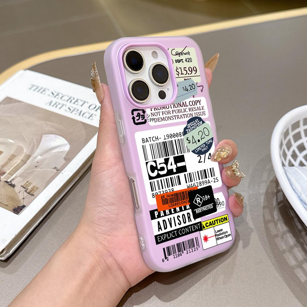Luxury Fashion Stamp Label Barcode Silicone Matte Candy Color 2 in 1 Phone Case for Google Pixel 10 9 8A 8 7A 7 Pro XL Cover