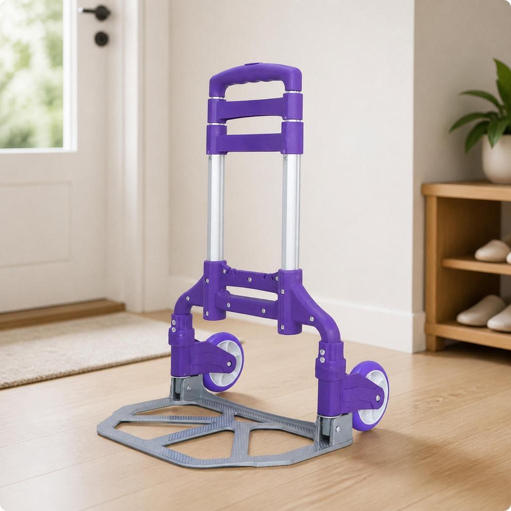Aluminum Folding Hand Truck Portable Handle Utility Cart for Shopping