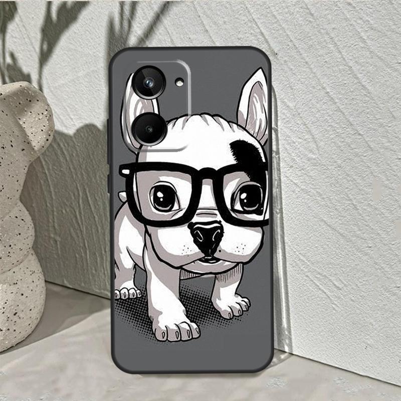 

Funny french bulldog For Realme C75 C63 C61 C71 C55 C67 C51 C65 C53 10 11 12 13 14 15 Pro Plus GT6 GT7 Pro Case Realme 15 Pro