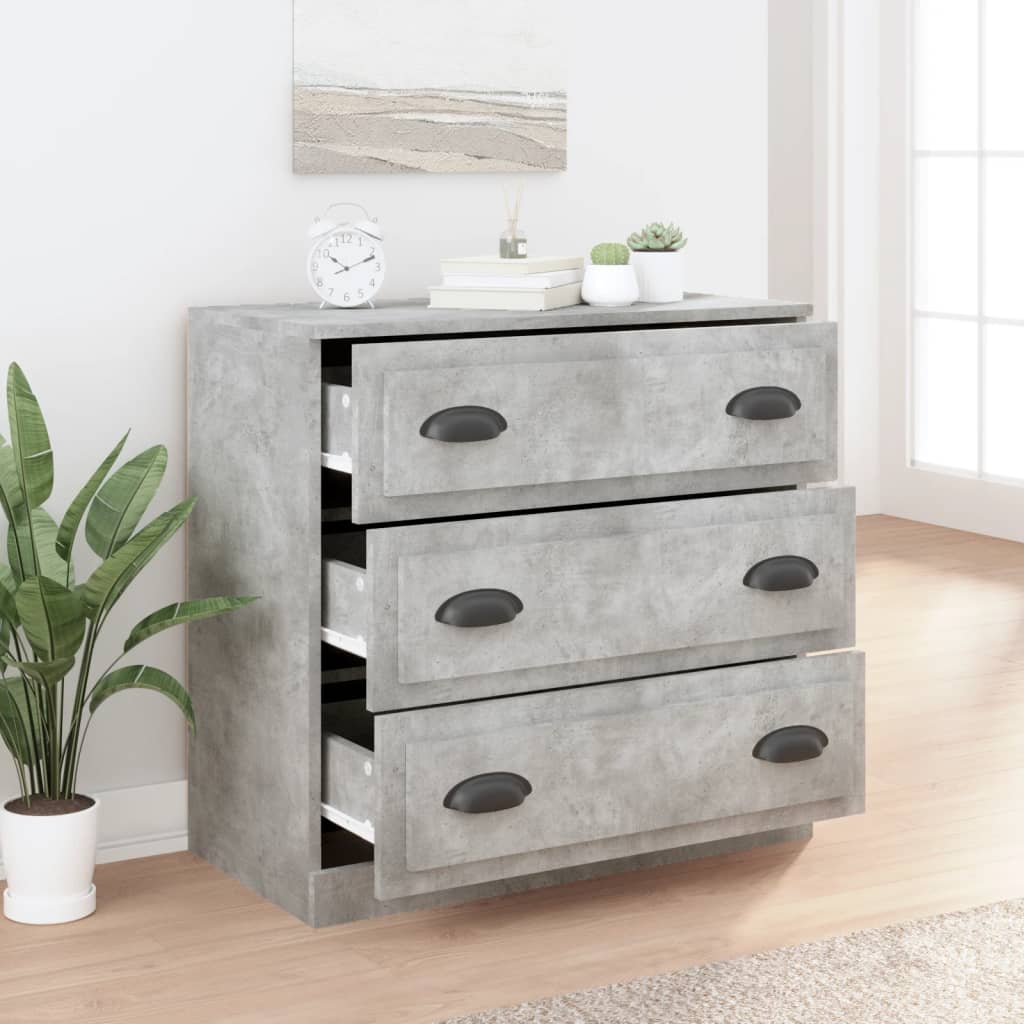 Sideboard Concrete Grey 70 x 35.5 x 67.5 cm Engineered Wood