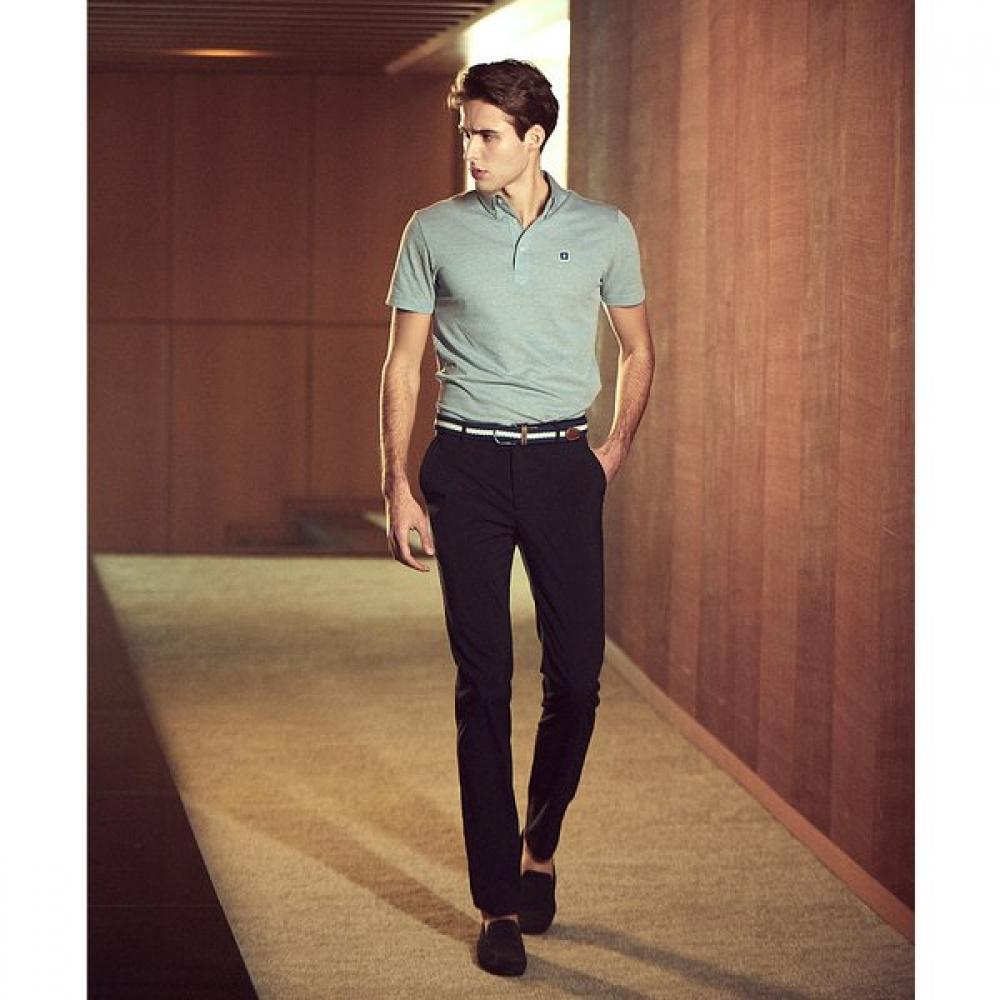 ONOFF Men S caSual Cotton Touch pantS Of5012ga Black