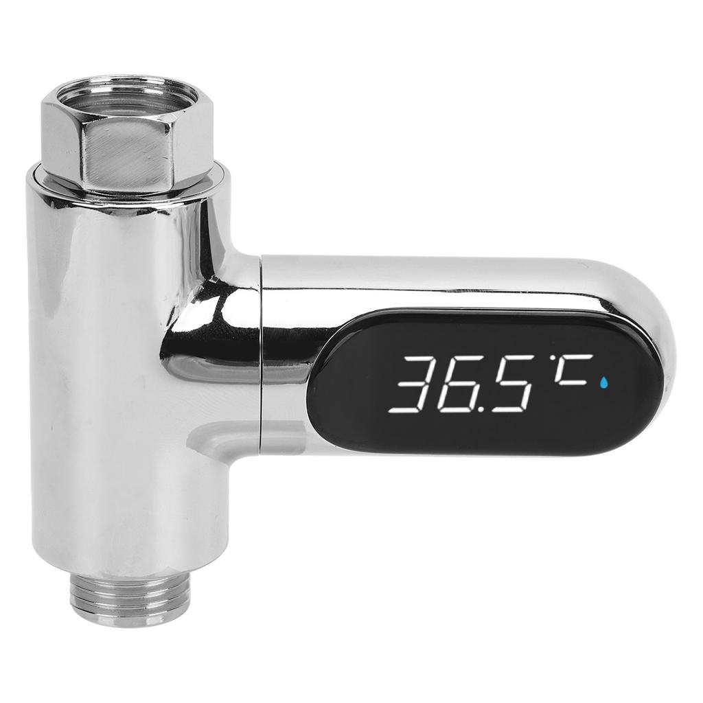 Shower Thermometer Aluminum LED Digital Shower Thermometer for Home Bathroom Kitchen