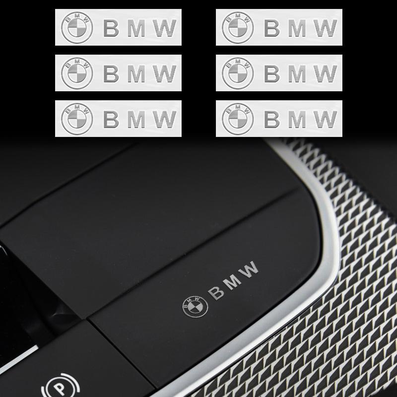 BBJE7 3D Metal Emblem Stickers Car Styling Interior Decoration Decals For BMW F15 E90 E91 E92 E93 E60 E70 F10 F07 E63 E64 F12 F13 G30