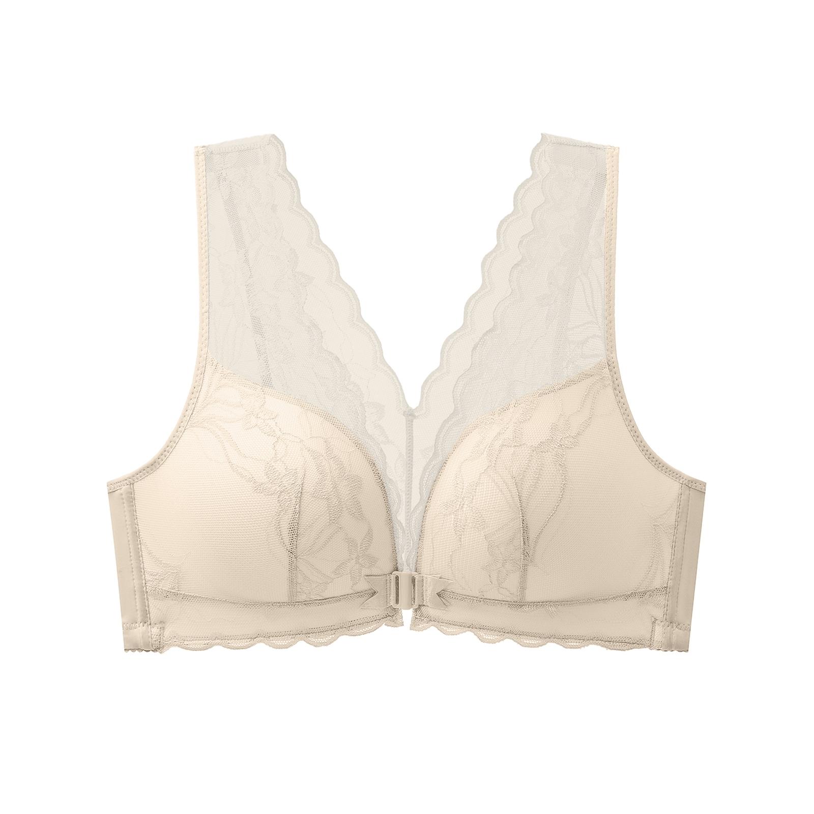 

Женское нижнее белье с застежкой спереди, для маленькой груди, со сборкой для большого эффекта лифтинга, плотный бюстгальтер, двойная грудь, бюстгальтер без косточек 34