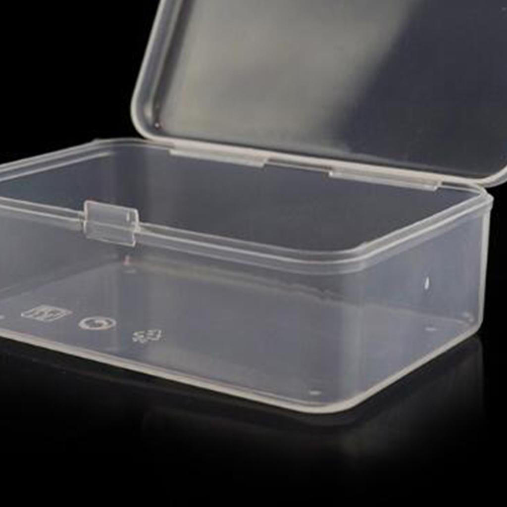 5er-Set Staubdichte Klarsichtbox Halterbox für Schmuckstücke Perlen Glitzer