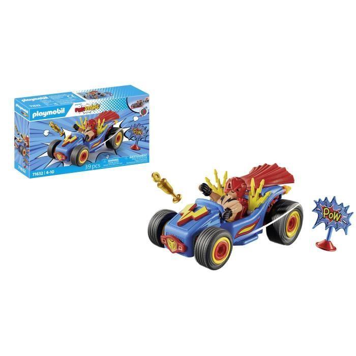 Playmobil 71632 Catcheur et Kart, Funstars, 39 pièces, dès 4 ans
