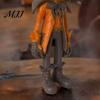 Collectible Pumpkin Statue Resin Man Ornament, Handcrafted Desktop Figurine, Creative Seasonal Tabletop Display Halloween Decoration Statues for Home
