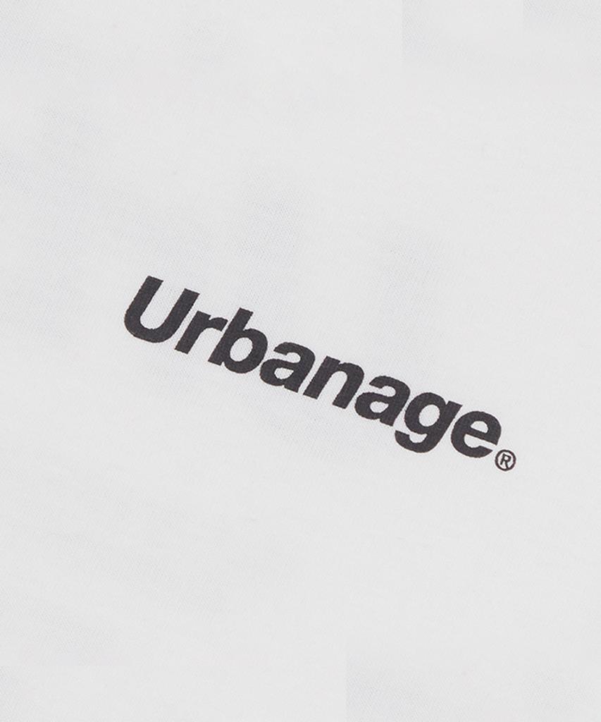URBANAGE Basic Logo Oversized Short Sleeve T-Shirt_White