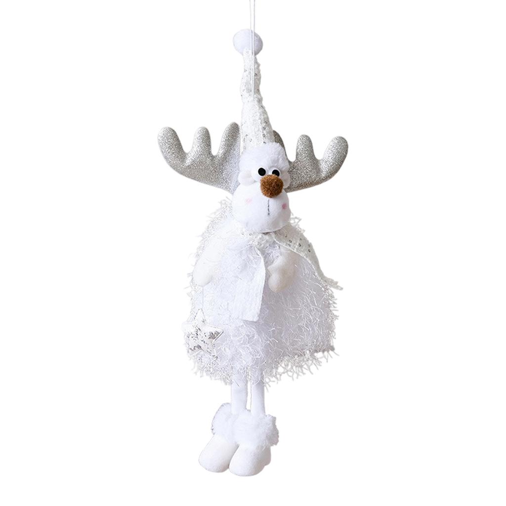 Festive Santa Claus Snowman Ornaments Whimsical Christmas Tree Hanging Decor for Home Office Party Celebration