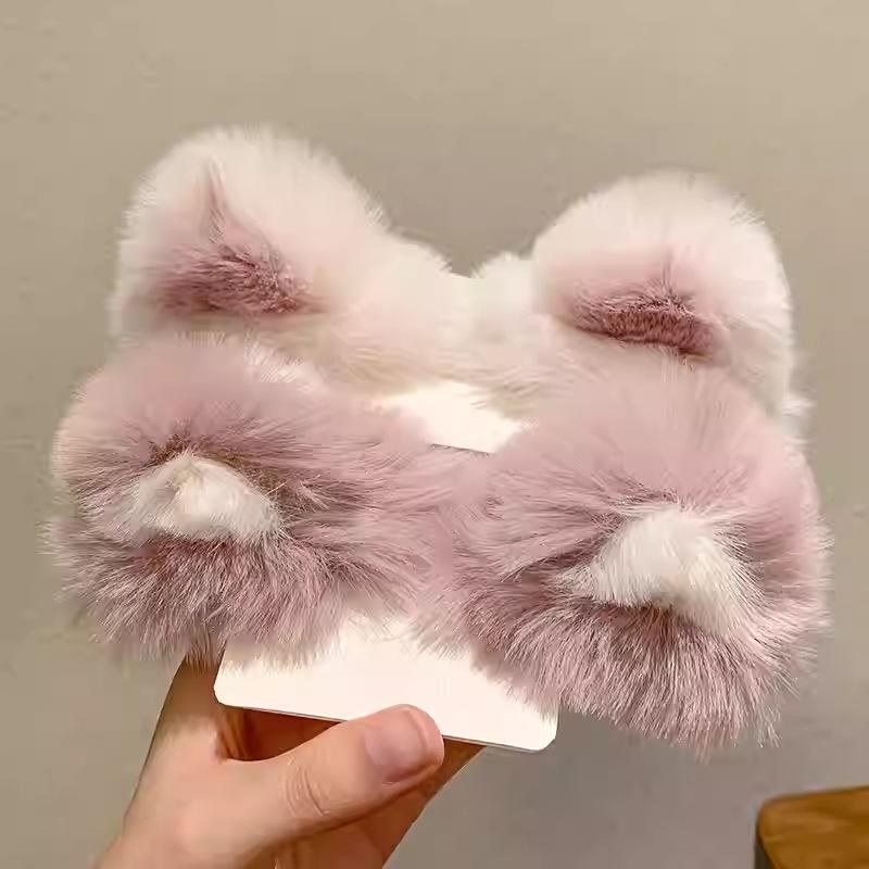 Autumn/Winter Lamb Wool Cat Ear Princess Hair Clip