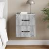 Wall Mounted Nightstand Grey Sonoma 34.5 x 33 x 40 cm