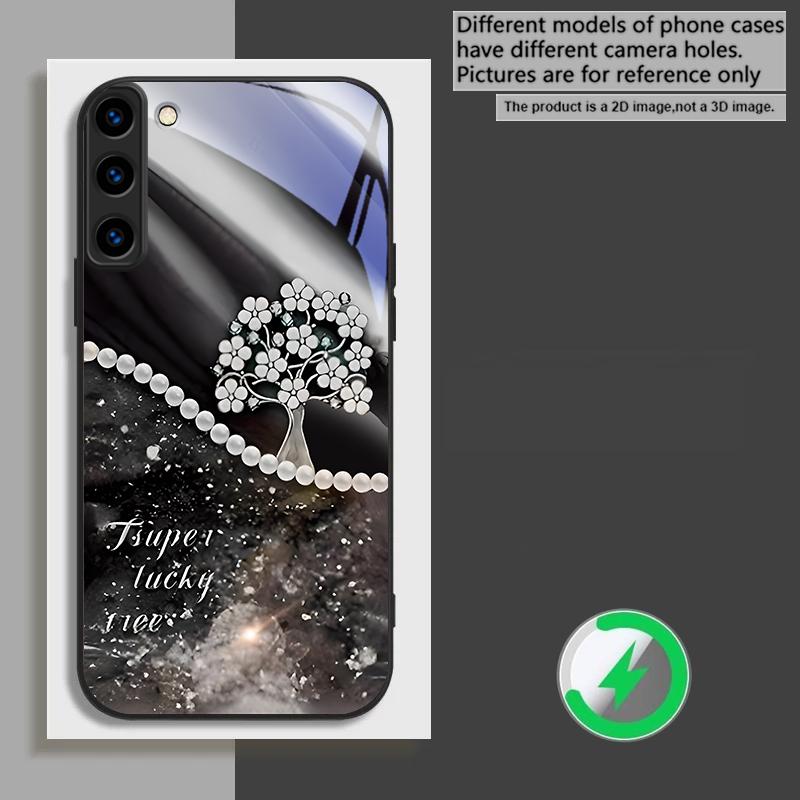 Mysterious gradient purple For Samsung Galaxy S26 Ultra S20 FE S21 S22+ S23 Plus S24 Ultra 25 Edge For Magsafe Glass Phone Casee