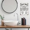 Vintage Cow Metal Tin Sign Rustic Farmhouse Wall Art Toilet Rules Decor 12x8 Inch