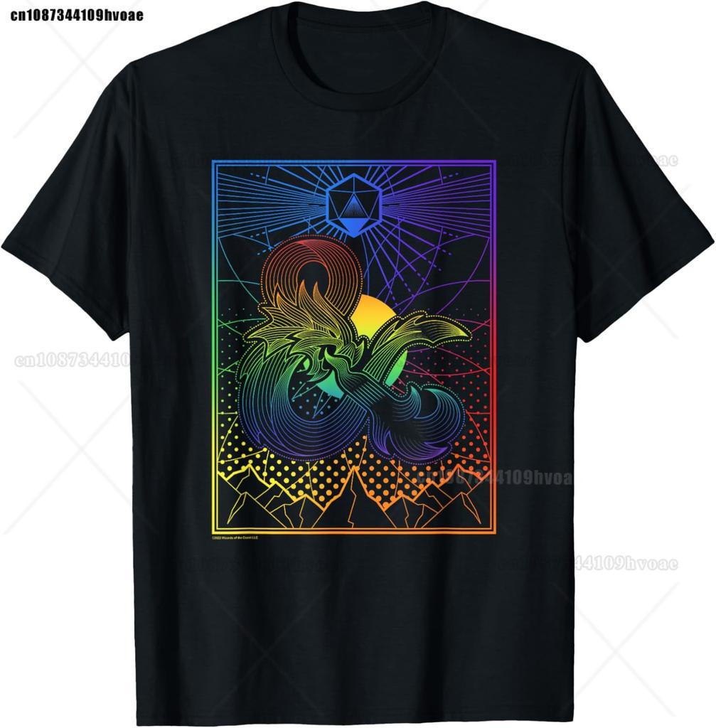 Retro Dungeon Tarot Card Cat Dice D20 TShirt for Concentration Funny Gamer Dice Dragon T Shirts Summer Streetwear Gifts Men