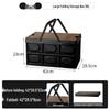 Portable Folding Picnic Basket with Wooden Top