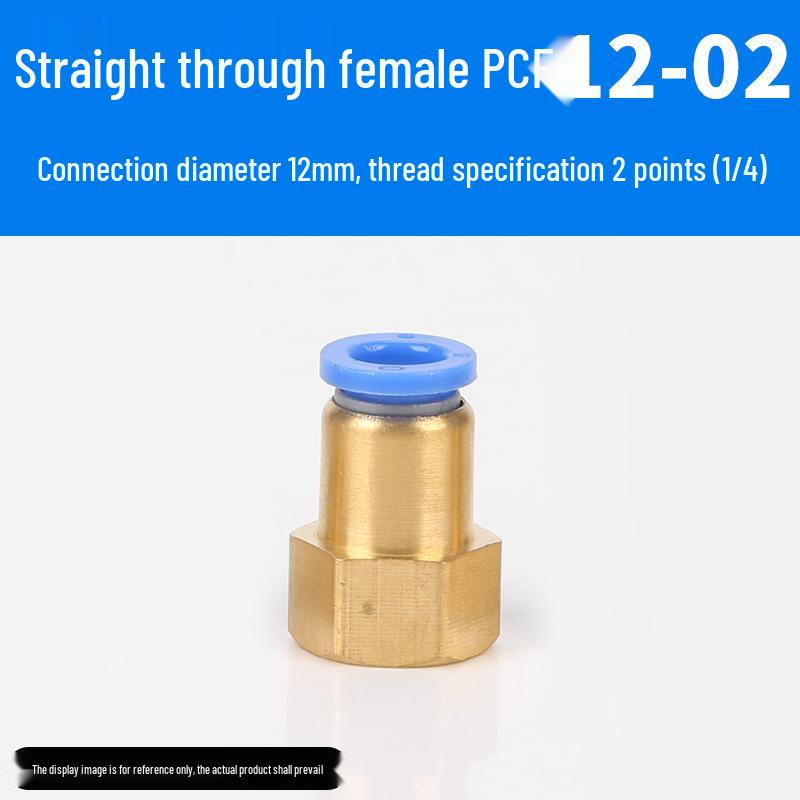 Trachea Connector PC8-02 Male Thread Quick Elbow Insert Pneumatic Throttle Valve
