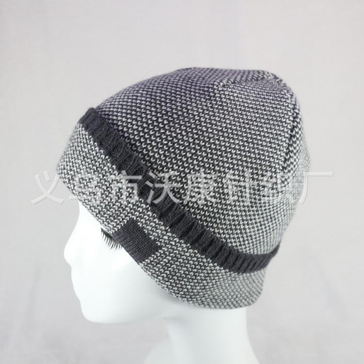 Autumn and winter new men's knitted elastic wool hat flanged personalized couple hat
