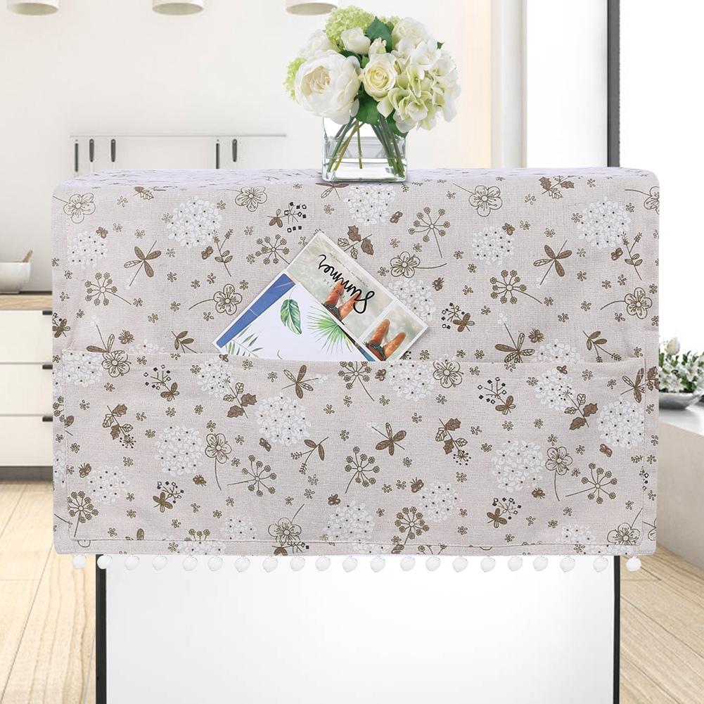 Multi purpose Cotton Linen Dustproof Cover Protector for Fridge Washing Machine