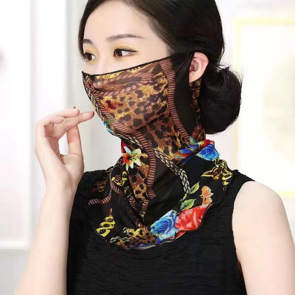 

Neck Protection Face Mask Anti-UV Scarfs Hot Sale Face Veil Summer 05