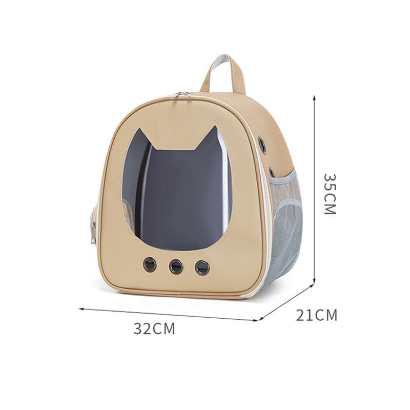 Foldable Cat Carrier Backpack - Lightweight Breathable Pet Travel Bag