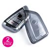 Slim Car Key Fob Case Cover Chain For BMW X1 X2 X3 X4 X5 X6 X7 118i 120i 220i 320i 330i 430i 530i 540i 740i Black Transparent