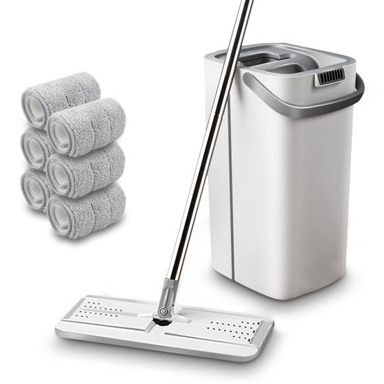 

Fypo 2021 новейший набор швабр Hands Free Wash Cleaning Tools Поломоечные швабры из микрофибры с ведром Kitchen Clean Flat Squeeze Mop
