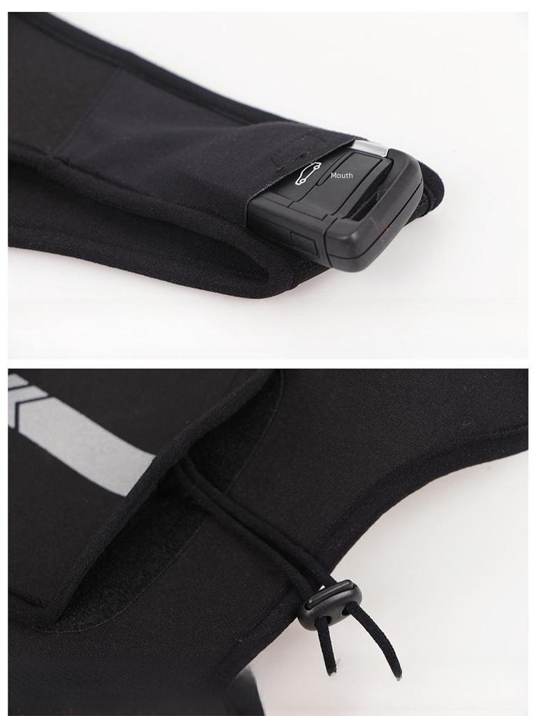 Unisex Reflective Running Vest Backpack with Water Bottle Holder, Ideal for Hiking, Fitness, and Outdoor Sports.