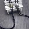 Retro Texas Sheriffstern Western Cowboy Herren Bolo Krawatte Lederseil