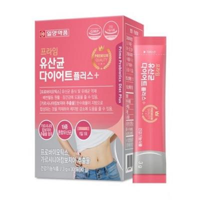 Ilyang Pharmaceutical - Prime Lactobacillus Diet Plus 3g x 30 påsar, 90g, 1 enhet, Koreansk hälsokost