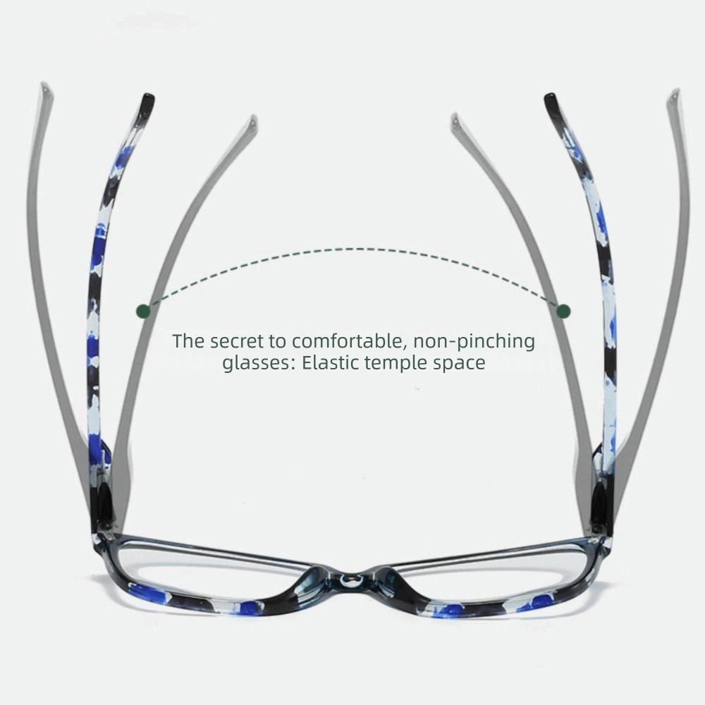 Portable PC TR90 Reading Glasses Blue Red Purple Cat Eye Frame Glasses Presbyopia Eyeglasses Women Men