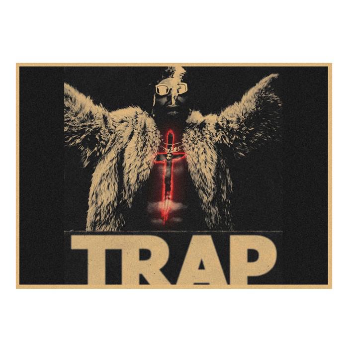 DaBaby Rap Hip Hop Kraft Paper Poster for Cafe or Bar Decor