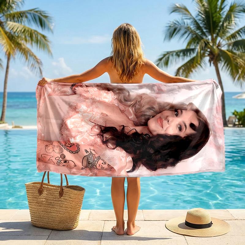 Melanie Martinez Fashion Beach Towel: Ideal for Summer Adventures Soft, Absorbent and Quick Drying Suitable for Swimming and Bathing