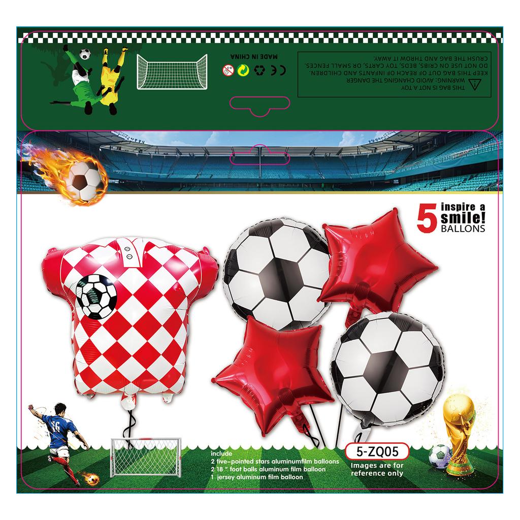 Boys Football Green Balloon Arch Birthday Football Party Decoration World Cup Themed Balloon Set