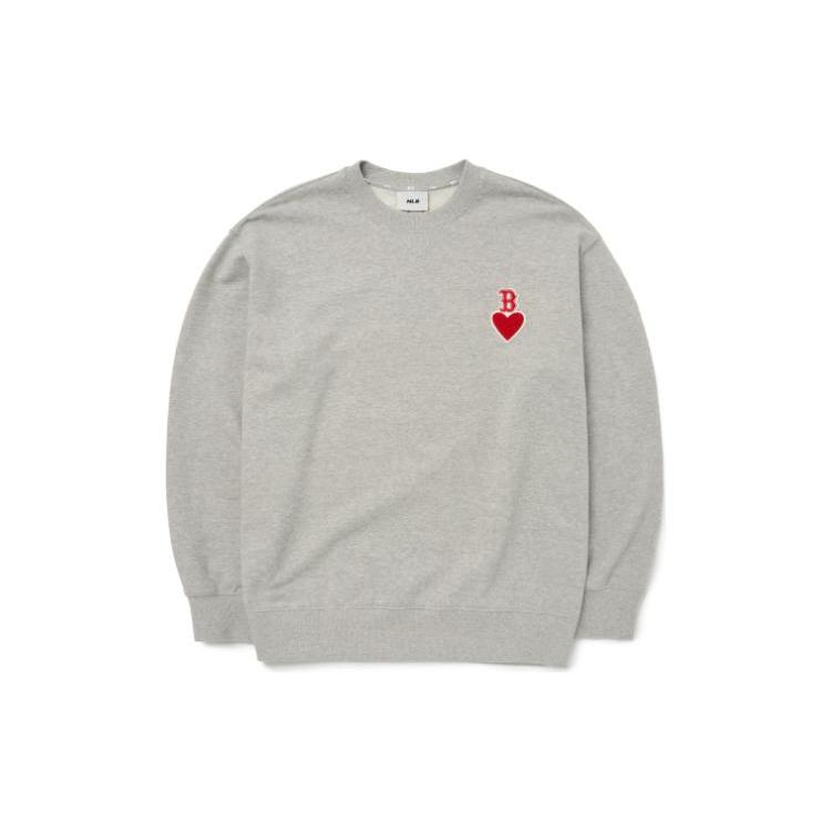 

New MLB Boston Red Sox Sweatshirts Unisex Light Gray 3AMTH0324-43MGS XS