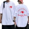 Large Cotton Anime Style Destroyer Bird Double Sided Printed T-shirt Men's Casual Round Neck T-shirt Manga Punk T-shirt Y2K