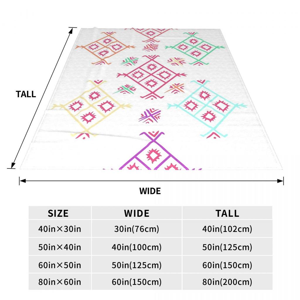 Kabylisch-Amazigh Motiv Geometrie Berberdecke Weiche Warme Flanell Überwurfdecke Bettwäsche für Bett Wohnzimmer Picknick Reise Zuhause Sofa